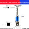 Hex Shank To Square Drive Socket Adapter for Electric Wrenches