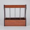 Jing Yu Wooden 4-Compartment Desktop File Organizer