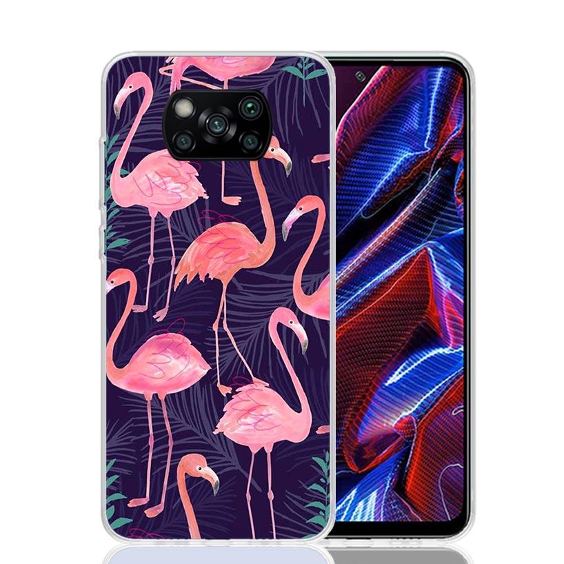 Pink Red Flamingo Case Phone Cover for Xiaomi Redmi Note 10 9 9S 8 8T 7 5 Pro Mi 12T 11T 10T 9T 12 11 Lite A3 A2 Trend Fundas Mi