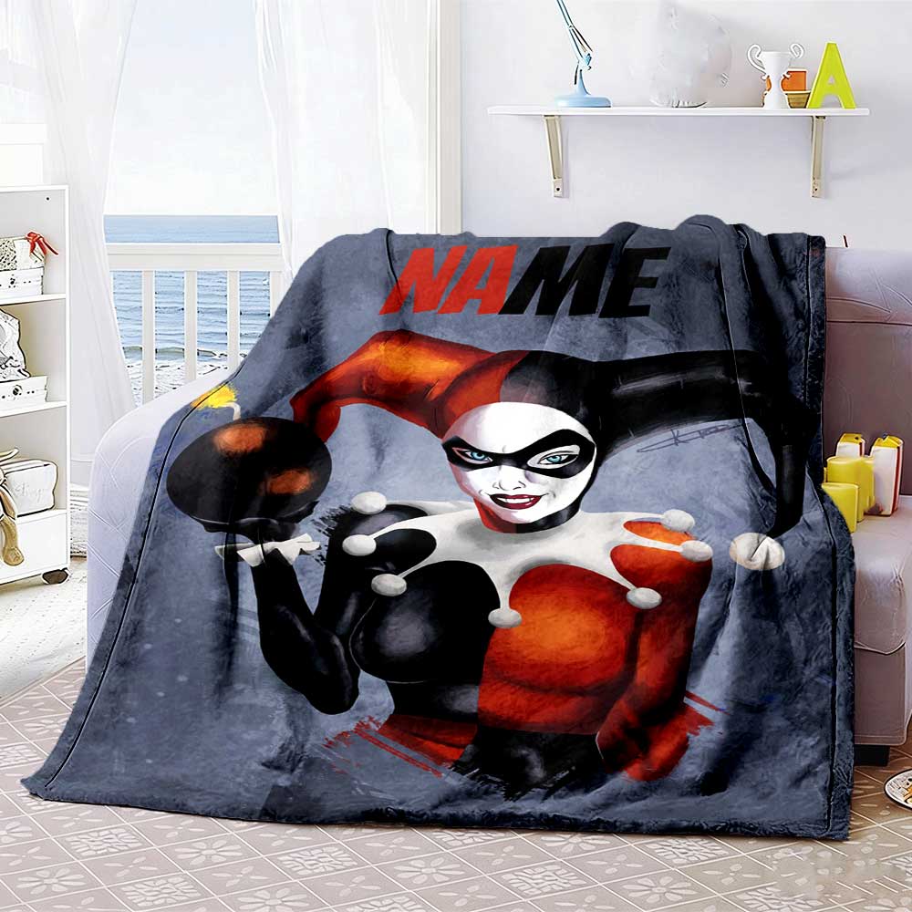 Warner Bros. Movies (3) Customize Your Name Blanket Multi-purpose Customizable Blanket Durable Comfort Throw For Bedding Sofa Livingroom Office