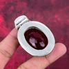 Red Garnet Jewelry, 925 Solid Sterling Silver Pendant, Handmade Gemstone Jewelry Pendant For Memorial Day