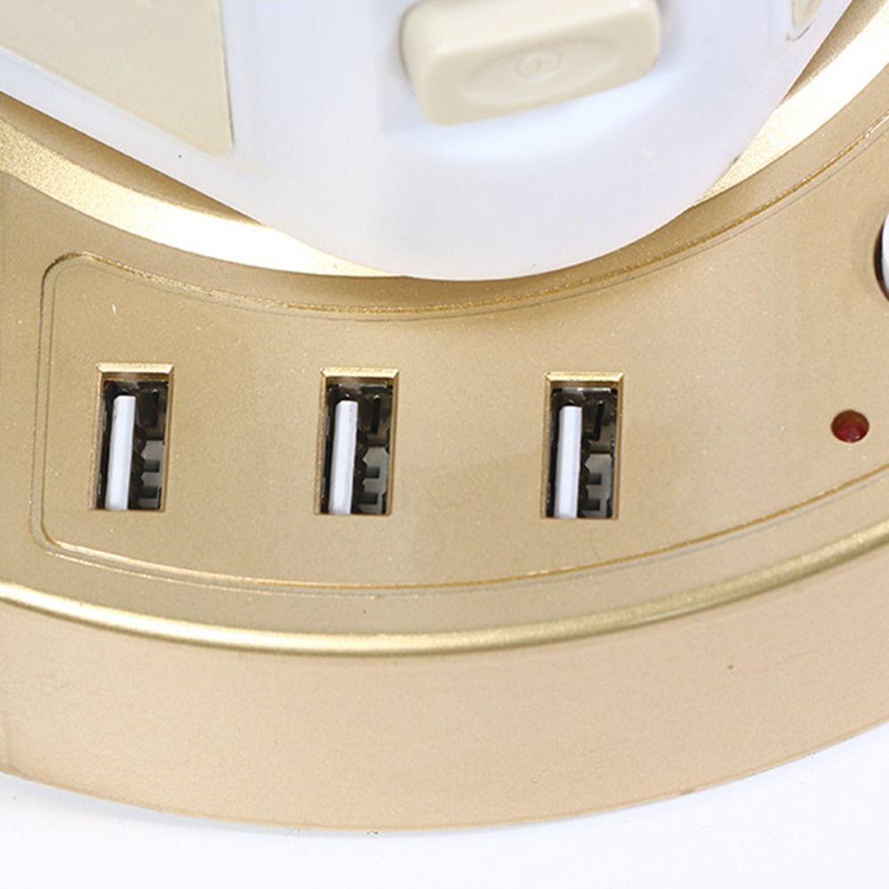 2m Extension Cord Outlet Power Strip Universal Extended Usb Socket Multi-Plug Outlet  Expansion