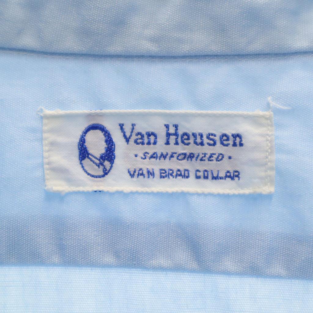 VAN HEUSEN 50s 60s Vintage Long Sleeve Shirt 17-33 Double Cuffs Men's Used