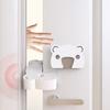 Baby Toddler Anti-Pinch Finger Door Stopper - Thick White EVA Cartoon Bear Design Home Safety Door Block for Kids Protection