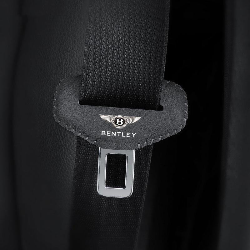 

Suede Car Seat Safety Belt Buckle Plug Protector Covers for New Bentley Flying Spur Continental GT Bentayga Mulsanne Accessories