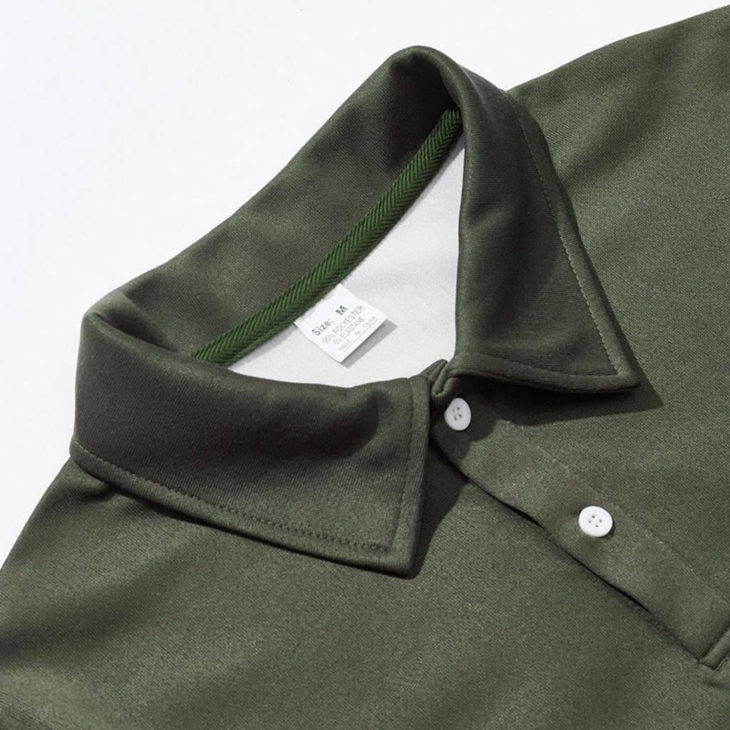 Men's ,color Casual And Trendy Lapel Color,blocked High,weight Loose Long,sleeved Top