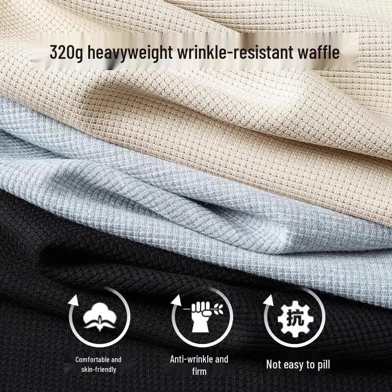 Baleno Men's Waffle Knit Hooded Zip-Up Cardigan