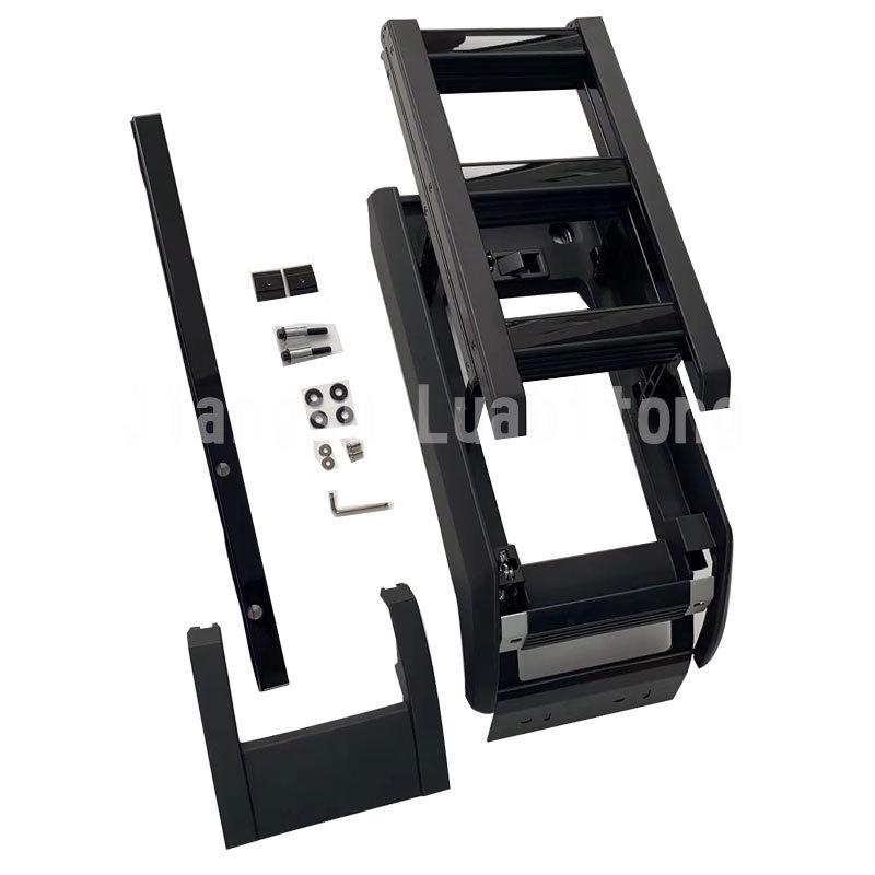 

2020+ Новый Defender Матовый черный Внедорожная лестница на крышу: Специальная конструкция для лазания, складывающаяся вбок