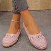 Multi-color Optional Soft Sole Hollow Out Breathable Flat Shoes Slip On Anti-slip Loafers