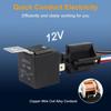 2pcs Car Relay with Harness 12V 40A 5 Pin SPST Harness Sockets with Color-Labeled Wires for Automotive Truck Van Motorcycle Boat Relays 5