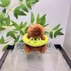 Fun Plush Capybara Keychain Colorful Animal Design Perfect For Kids Room Or Bag Decoration