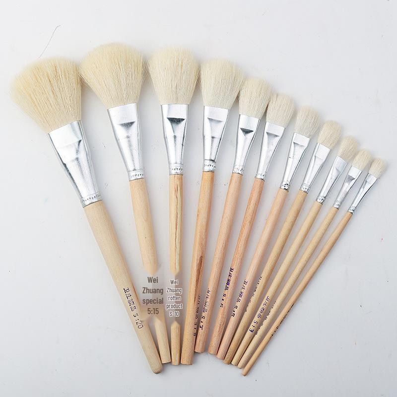 Gold Tip Ceramic and Watercolor Paint Brush Set - Boutique S Series