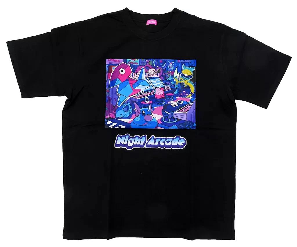 Night Arcade T-shirt Black Free Size Pokemon Center Limited 70x56cm (2024) S