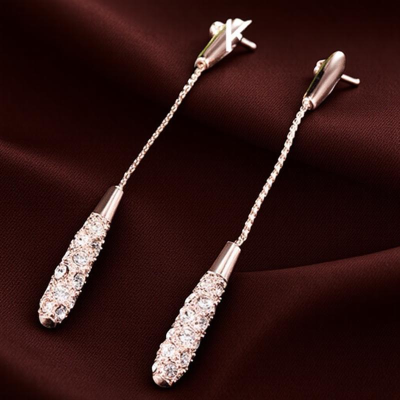 Trendy Long Water Drop Earrings for Women Elegant Dangle Earrings Fashion Jewelry Gift Lightweight Stylish Accessories