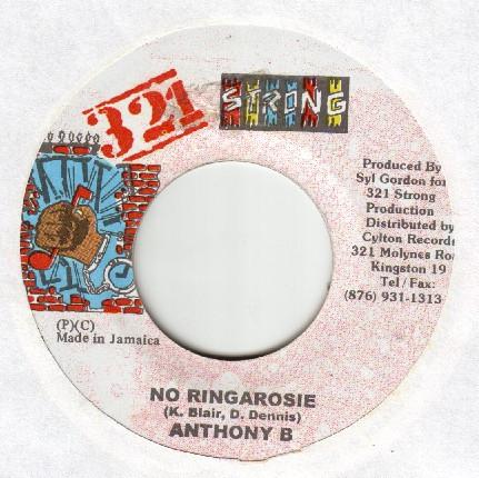 

7inch Record ANTHONY B - No Ringarosie NONE 321 Strong Jamaica Reggae, Ska & Dub Used