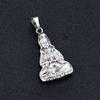 Guanyin Lotus Pendant Simple Hollow Necklace Pendant as a Gift for Ladies and Elders