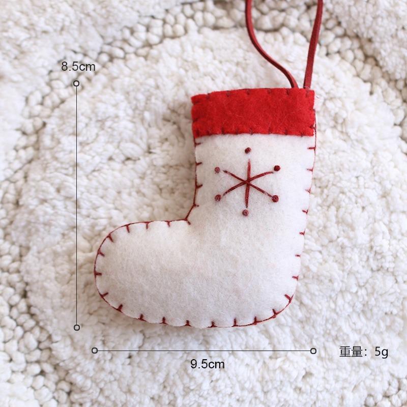 

Christmas Tree Decoration 2025 Felt Christmas Tree Pendant Xmas Stockings Santa Claus Snowflakes For Home Natal Decor