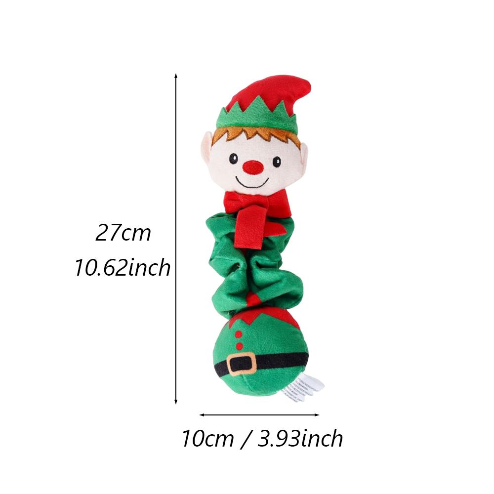Christmas Squeak Pet Toy for Small Medium Dogs Plush Chew Puppy Big Dog Playing Accompanying Dolls Teeth Cleaning mascotas Toys
