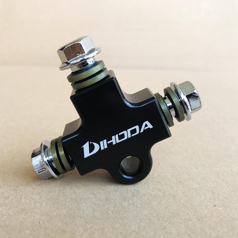 Tubo Freno Idraulico Moto Connettore a T in CNC / Raccordo a T per Staffa Tubi di Modifica Adattatore