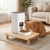 Non-slip Cat Food Dining Table Rack Wooden Raised Cat Bowl Stand Pet Feeder Stand  Home Use