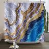 Marble Bathroom Curtain Abstract Modern Luxury Shower Curtain Waterproof Fabric Shower Curtain Bath Curtains With Hooks180x200
