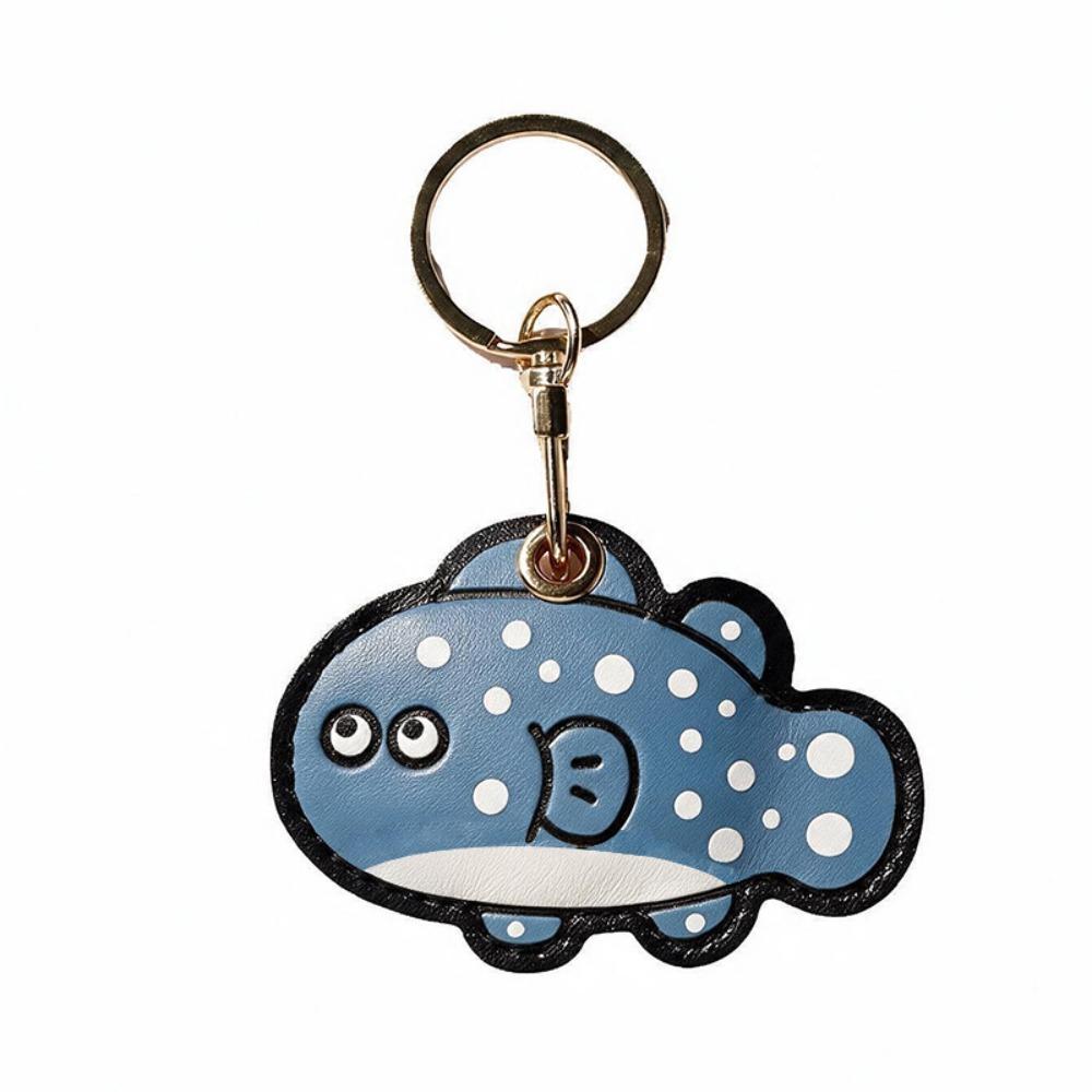 Leather Cartoon Candlestick Keyring Cartoon Candlestick Design Holiday Gift Keychain Bag Charm