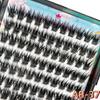100-120 Cluster Self-Adhesive False Eyelashes,perfect for Women makeup,pre-bonded,14mm,C+ Curl,Long-lasting,waterproof,windproof