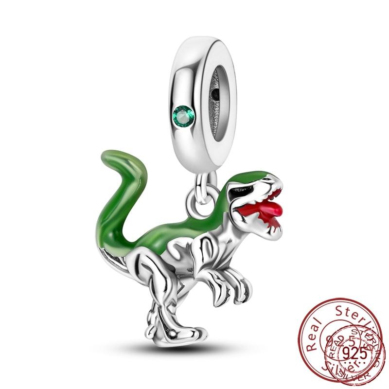 Copper Charms Beads Cute Fire Dragon Dinosaur Charms Fit Original Pendants Bracelet Diy Women Jewelry Gift