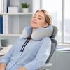 U Shaped Travel Pillow, Memory Foam Neck Pillow, Cooling Neck Support Pillow, Portable Headrest with Removable Washable Cover for Office Planes