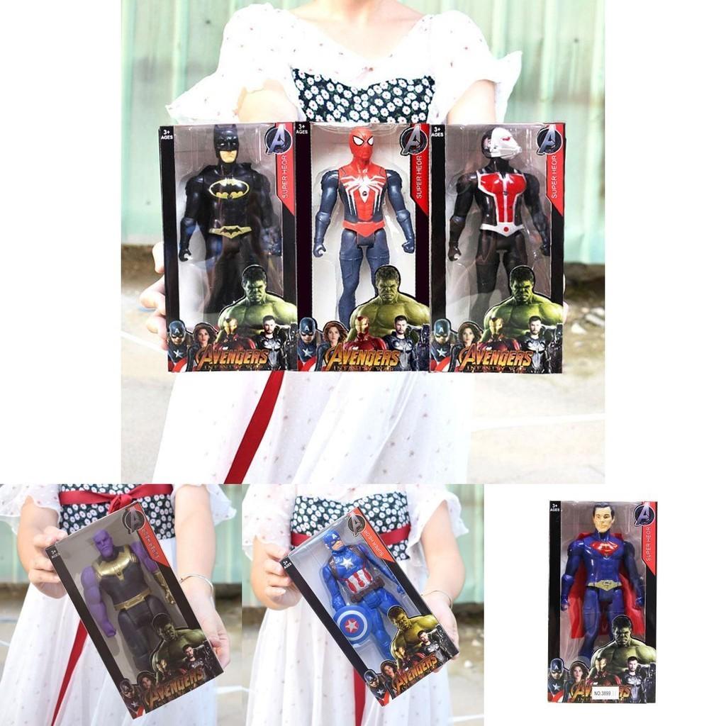 Figuras de Acción de Superhéroes Coloridas con Spiderman, Hulk, Iron Man, Capitán América Perfectas Para Regalo de Niños y Coleccionables