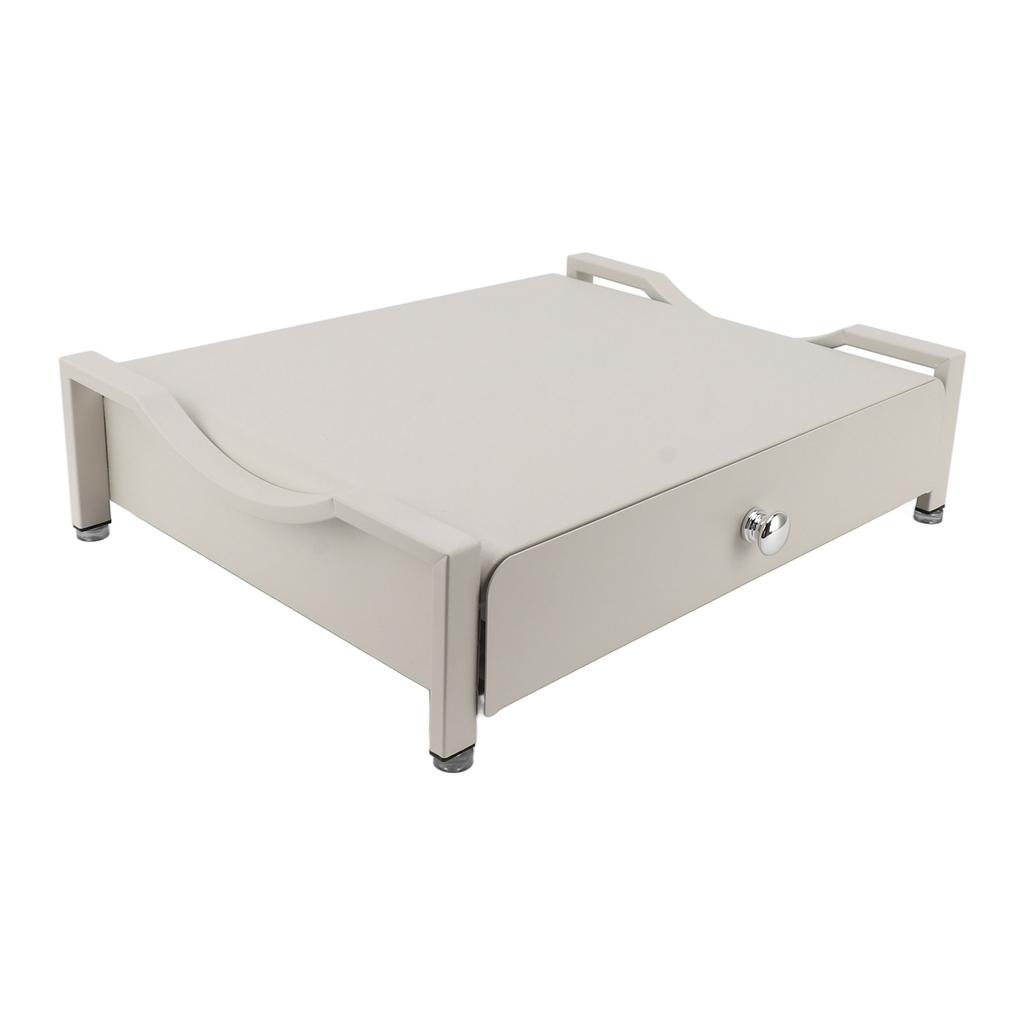 Getränkehalter, Schiebetablett, multifunktionales Aufbewahrungstablett, Schubladen-Maker, Standtablett für Zuhause, Weiß, L