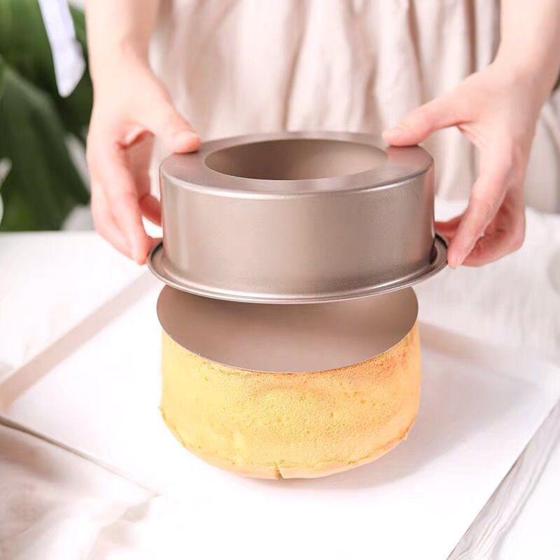 1Pc Round Carbon Steel Cake Mold Non-stick Household Live Bottom Mousse Model Multifunctional Baking Trays Kitchen Baking Tools