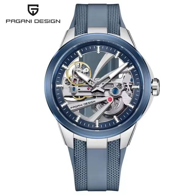 New PAGANI DESIGN YS030 Alien Hollow Tourbillon Luxury Men Mechanical Watch Luminous Stainless Steel Transparent Movement Clock