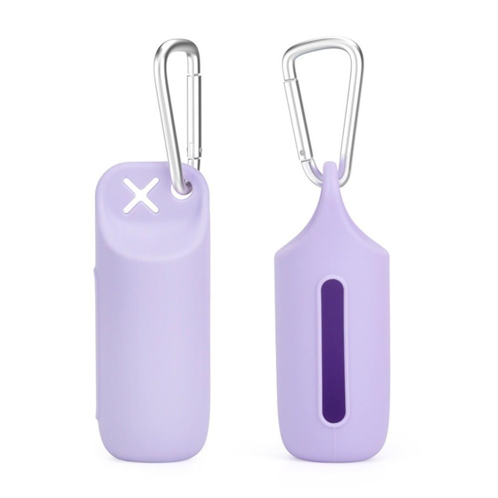 

New Silicone Dog Poop Bags Holder Hands-Free Leak Proof Dog Bags Dispenser Multi-functional Garbage Bag Clip Pet Supplies фіолетовий