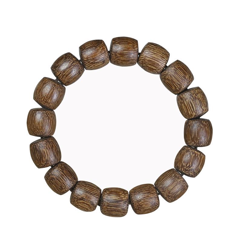 Unisex Handmade Green Sandalwood Bead Bracelet - Ethnic Style, Exquisite Design