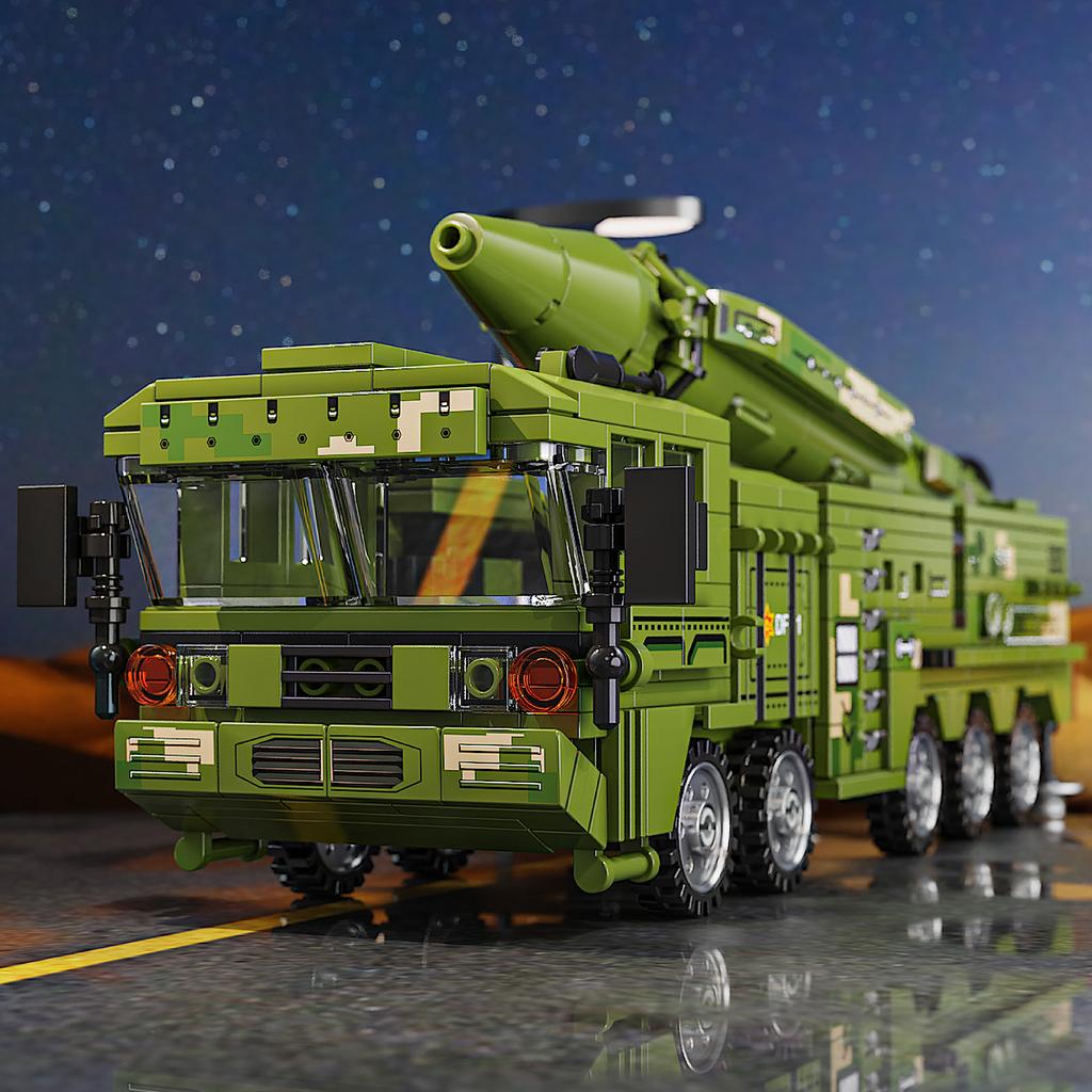 720PCS Missile Vehicle Constructing Blocks Toys Truck Assemble Puzzle Bricks Toy Sets Ideal For Kid Desktop Ornament Gifts