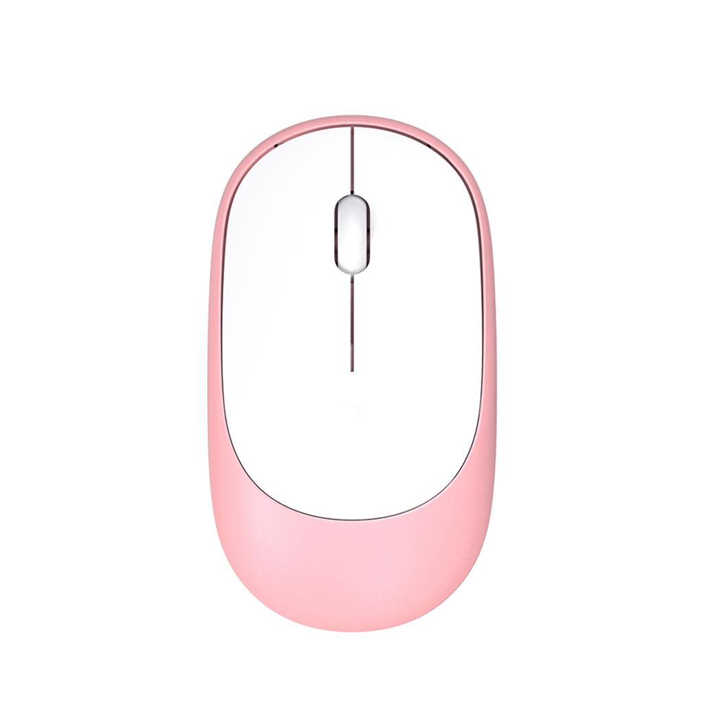 T-WOLF TF770 2.4G Wireless Keyboard Mouse Combo  Punk Round Keycap Comfortable   Typing Wide Compatibility Pink