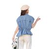 Korean Style Beaded Denim Sleeveless Vest - Summer Slim & Loose Fit