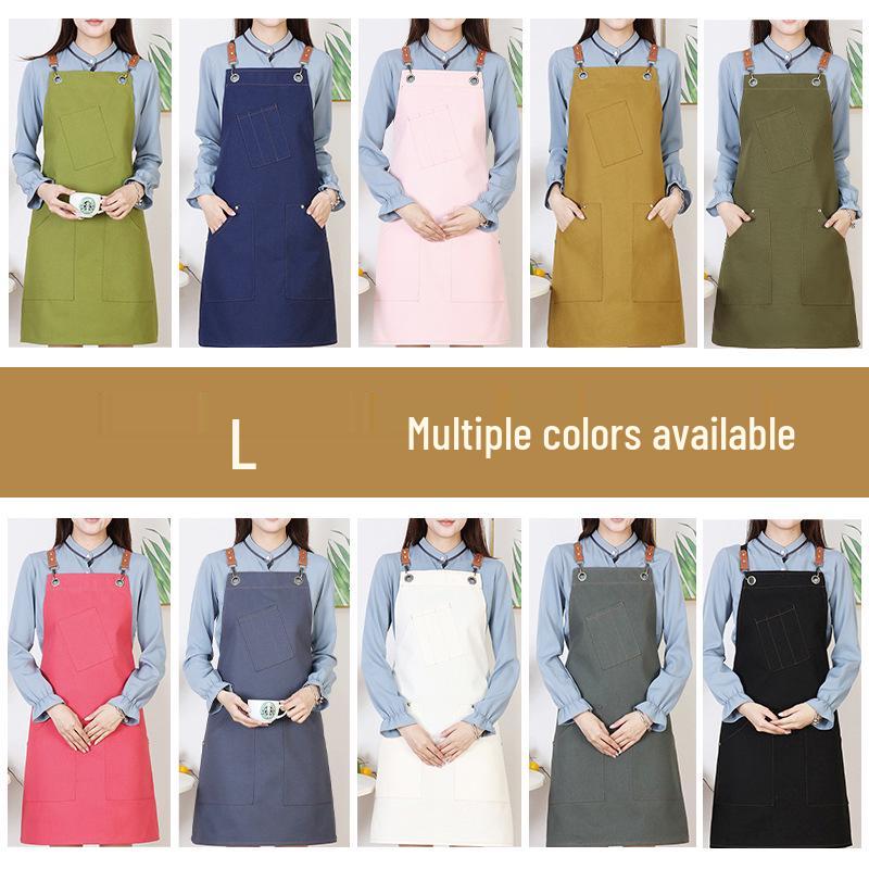 Durable Dirt-Resistant Canvas Apron for Home and Kitchen, Customizable with Logo.