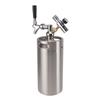 Minicheg de 3,6L din Oțel Inoxidabil cu Robinet, Manometru 150PSI, Presurizat, Bere Artizanală pentru Preparare Acasă