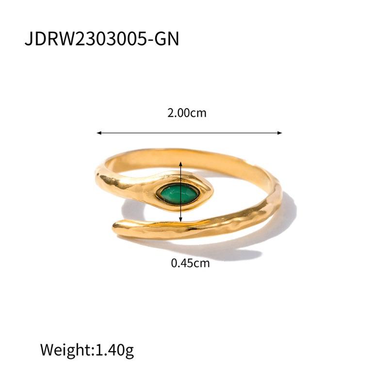Stainless Steel Snake Ring - A High-end and Niche Style Open Finger Ring Made of Titanium Steel, A Hand Accessory.