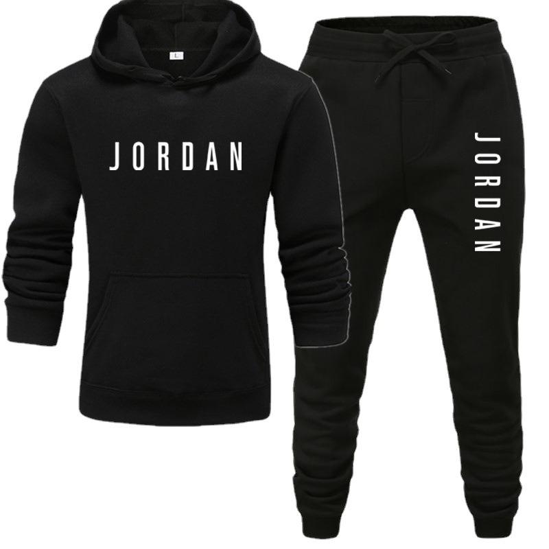Men Hoodies Suit Tracksuit +Sweat Pants 