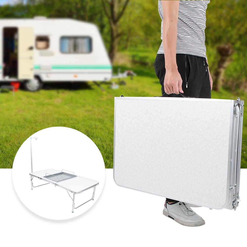 Folding Table Portable Aluminum Alloy Multipurpose Indoor Outdoor Party Camping Furniture Supplies