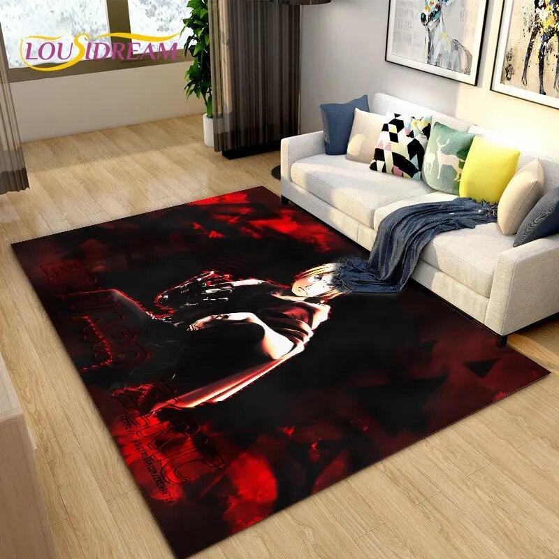 Anime Fullmetal Alchemist Area Rug Large,Carpet Rug for Living Room Bedroom Sofa Doormat Decoration,kids Play Non-slip Floor Mat
