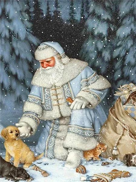 5d Diy Diamond Painting Mosaic Santa Claus Home Decor Embroidery Cross Stitch Father Frost Christmas Winter Wall Sticker