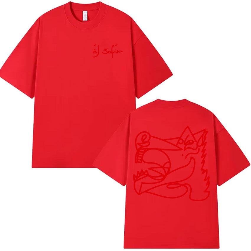 Rapper Al Safir Tour Graphics Short Sleeve Tshrit Mens Harajuku Oversized Tide Tshirts Casual Style Y2K T Shirt Unisex Teenagers