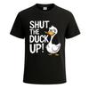 Shut The Duck Up Lover Wortspiel T Shirt Herren Neuheit Lustig Party Top Vintage Stylish Versatile Designer Clothes