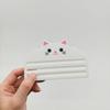 2pcs 3 Slots Design Cat Treat Squeezer Ergonomic Handle Manual Press Wet Food Extruder Portable 3D Printed Cat Treat Dispenser
