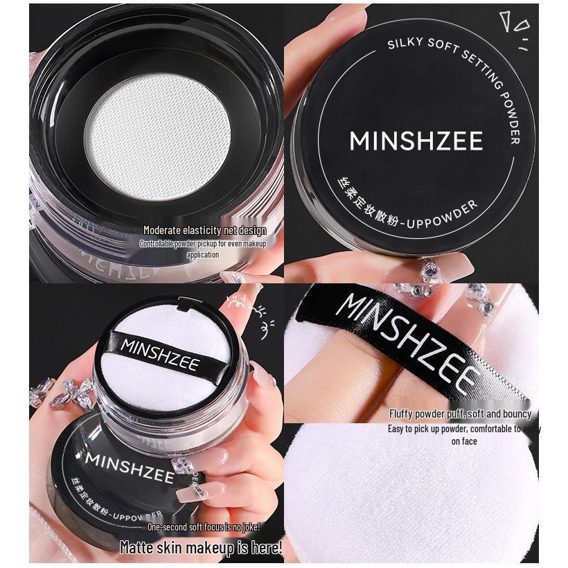Soft Focus Long-Lasting Loose Setting Powder - Oil Control, Waterproof & Sweatproof, No Caking or Smudging.