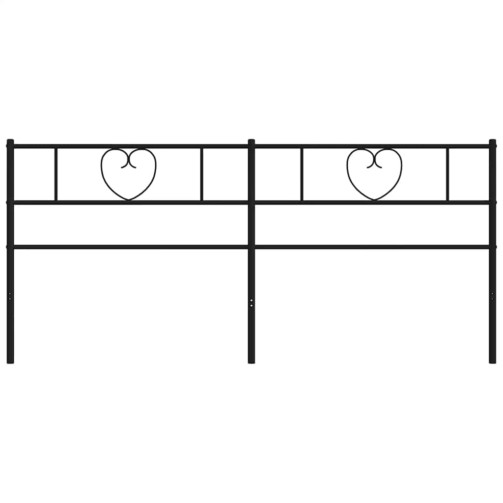 Replacement Headboard Metal Black 180 Cm